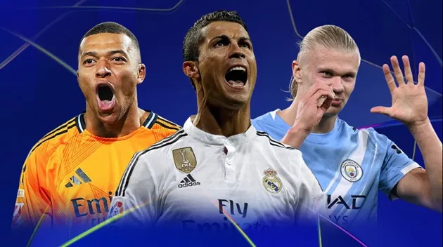 Haaland và Mbappé có cơ hội bám đuổi Ronaldo