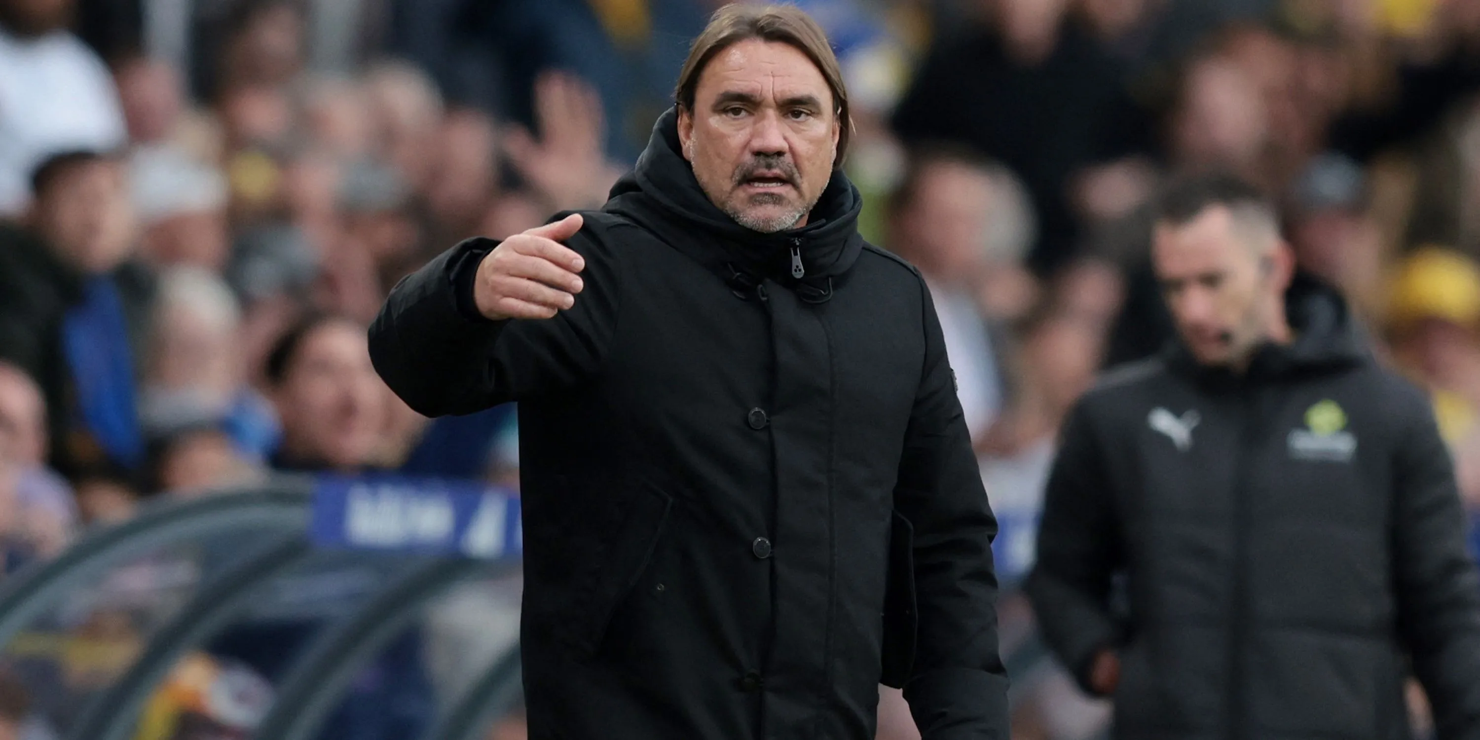 Huấn luyện viên Daniel Farke của Leeds United trong một trận đấu tại Premier League