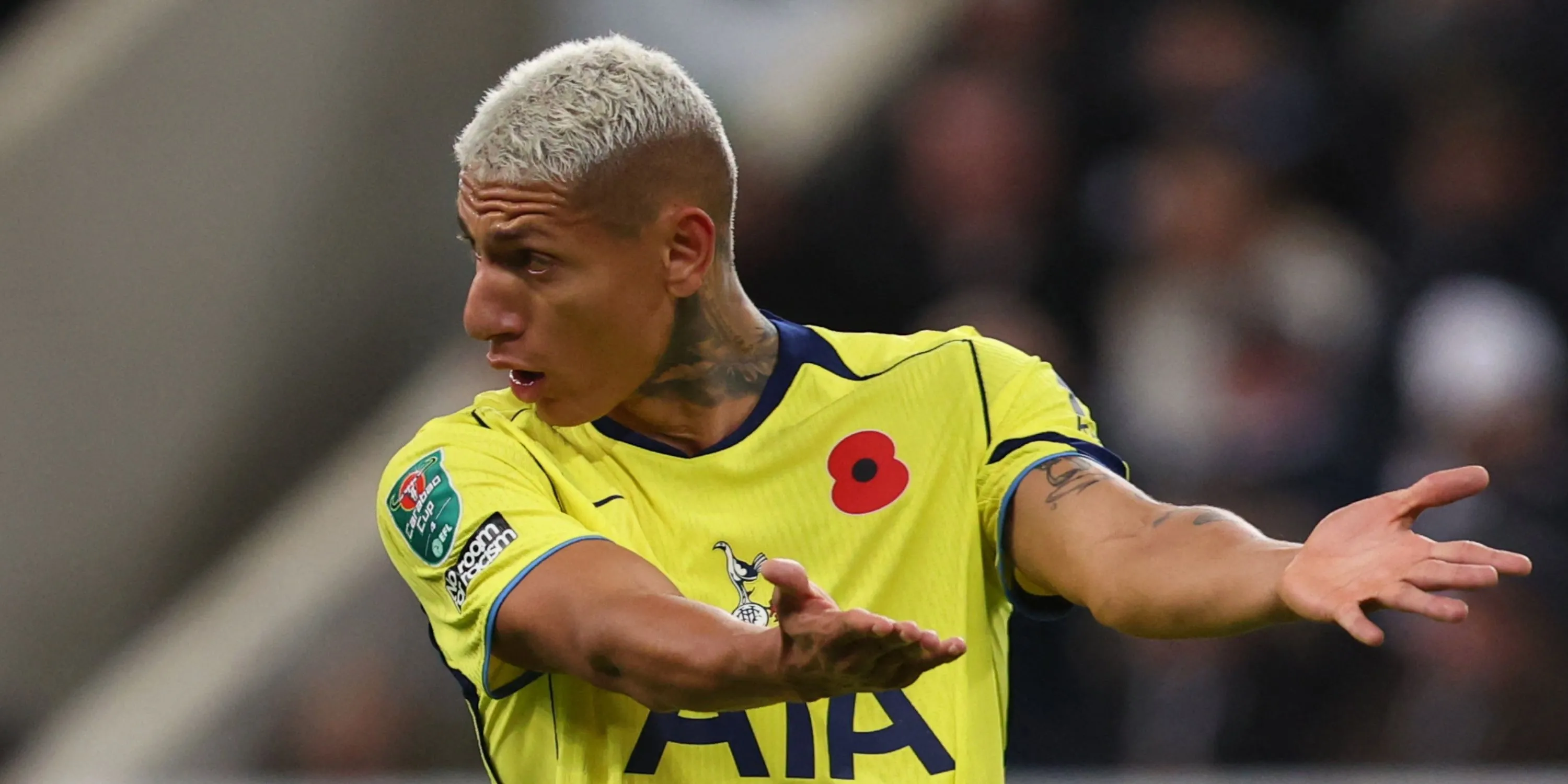 Tiền đạo Richarlison trong màu áo Tottenham
